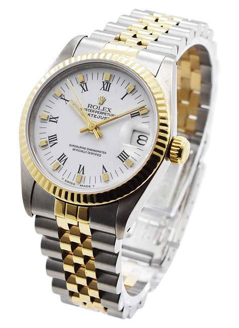 rolex midsize datejust gold|Rolex Datejust 31 two tone.